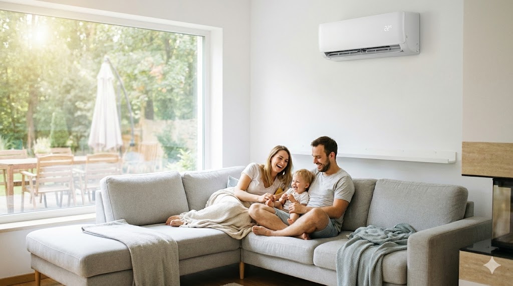 Técnico realizando instalação de ar condicionado split em Sorocaba